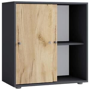 P & B Pisarniški Regal Lona L, Antracit, Barva Hrasta