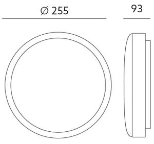 LED Kopalniška stenska svetilka s senzorjem ORBIS LED/10W/230V IP44