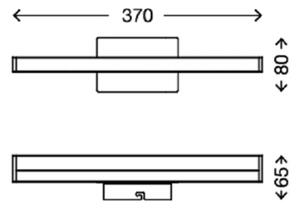 Briloner 2206-018 - LED Kopalniška luč za osvetlitev ogledala SPLASH LED/6W/230V IP23