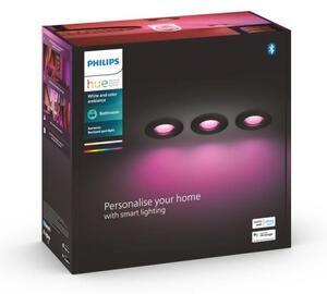 Philips-SET 3x LED RGBW Zatemnitvena kopalniška svetilka Hue XAMENTO 1xGU10/5,7W/230V