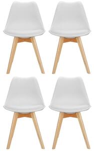 MID.YOU Set Stolov Scandi, Bela, Bukev, 4-Delni