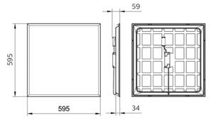 Philips - LED Vgradni panel LEDINAIRE LED/44W/230V 60x60 cm 4000K