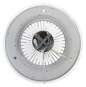 Brilagi - LED Zatemnitvena svetilka z ventilatorjem RONDA LED/48W/230V črna + Daljinski upravljalnik