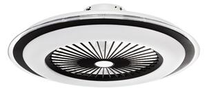 Brilagi - LED Zatemnitvena svetilka z ventilatorjem RONDA LED/48W/230V črna + Daljinski upravljalnik