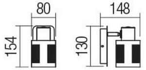 Redo 04-519 - Stenski reflektor BASKET 1xE27/42W/230V bron