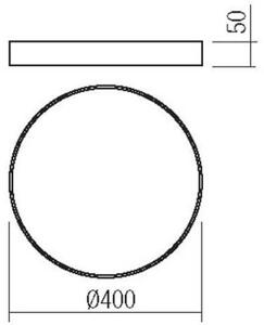 Redo 05-932 - LED Stropna svetilka KNOB LED/36W/230V 3000K-6500K 40 cm zlata