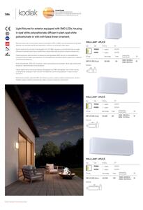 Redo 90320 - LED Zunanja stenska svetilka KODIAK LED/5W/230V IP65 bela