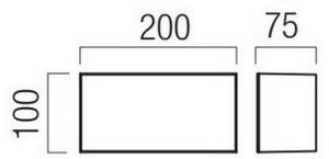 Redo 90324 - LED Zunanja stenska svetilka KODIAK LED/8W/230V IP65 bela