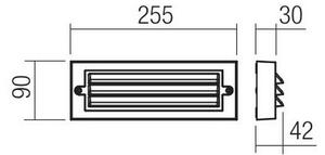 Redo 90330 - LED Zunanja stenska svetilka KRUP LED/6W/230V IP65 antracit