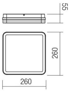 Redo 90288 - LED Zunanja svetilka ISOLA LED/24W/230V 3000/4000/6500K IP54