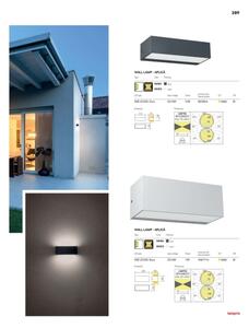 Redo 90372 - LED Zunanja stenska svetilka LAMPRIS LED/9,5W/230V IP65 bela