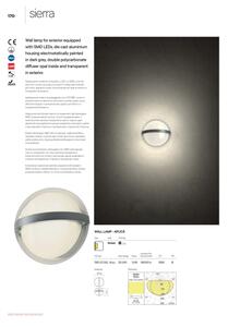 Redo 90364 - LED Zunanja stenska svetilka SIERRA LED/10,8W/230V IP54