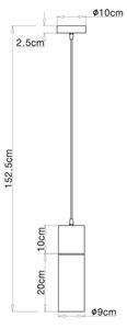 Globo 21000HB - Lestenec na vrvici ANNIKA 1xE27/25W/230V