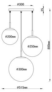 Globo 1581-3S - Lestenec na vrvici JOEL 3xE27/60W/230V