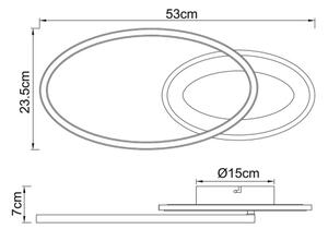 Globo 67264-24 - LED Lestenec SILLA LED/24W/230V