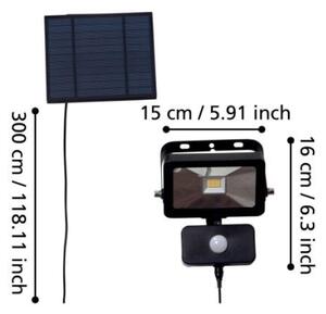 Eglo 900247 - LED Solarni reflektor s senzorjem VILLAGRAPPA 15xLED/0,03W/3,7V IP44