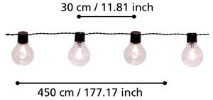 Eglo 900213 - LED Zunanja okrasna veriga PARTAJ 16xLED/0,064W/24V IP44 črna