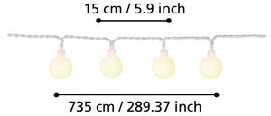 Eglo 900239 - LED Zunanja okrasna veriga LIBISA 50xLED/0,066W/4,5V IP44