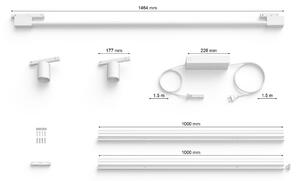 Philips - SET 3xLED Zatemnitvena svetilka za tračni sistem Hue LED/39,9W/230V