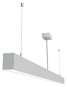 APLED - LED Lestenec na vrvici LOOK LED/58W/230V 4000K 150 cm srebrna