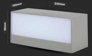 LED Zunanja stenska svetilka LED/12W/230V 3000K IP65