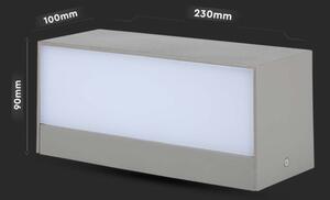 LED Zunanja stenska svetilka LED/12W/230V 6400K IP65