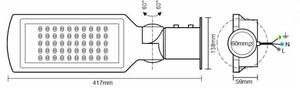 LED Ulična svetilka LED/50W/170-400V IP65