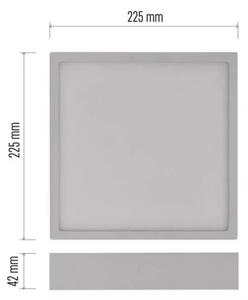 LED Stropna svetilka LED/21W/230V 3000/3500/4000K 22,5x22,5 cm bela