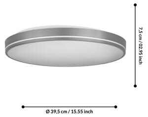 Eglo 75705 - LED Zatemnitvena stropna svetilka LED/22W/230V 3000-6500K + Daljinski upravljalnik