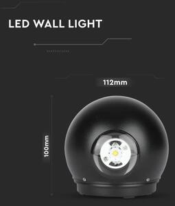 LED Zunanja stenska luč LED/6W/230V 3000K IP65 črna