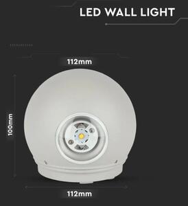 LED Zunanja stenska svetilka LED/6W/230V 3000K IP65 siva