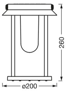 Ledvance - LED RGBW Zatemnitvena solarna svetilka TABLE LED/3W/3,7V IP44