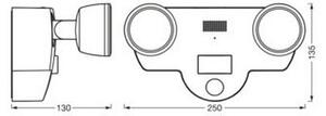 Ledvance - LED Zunanja svetilka s senzorjem in kamera 2xLED/8W/230V IP44 Wi-Fi
