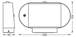 Ledvance - LED Solarna stenska svetilka s senzorjem ENDURA STYLE LED/4W/3,7V IP44