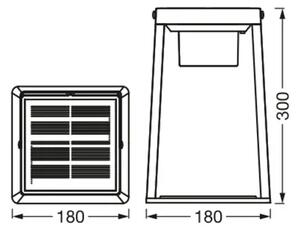 Ledvance - LED RGBW Zatemnitvena solarna svetilka TABLE LED/2,5W/3,7V IP44