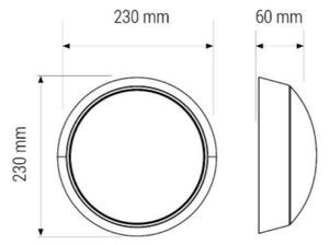 LED Kopalniška stropna svetilka LED/11W/230V IP40