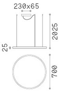 VISEČA LED-SVETILKA Oracle Slim 4300 lm 3000 K