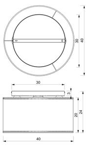 Lestenec RATTAN 3xE27/60W/230V ratan