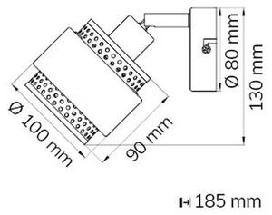 Wofi 11646 - Stenski reflektor GROVE 1xE14/28W/230V