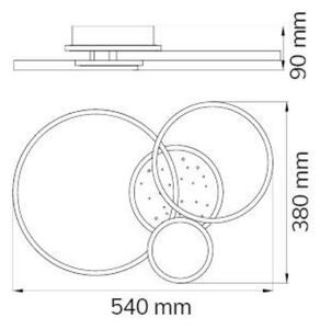 Wofi 11657 - LED Zatemnitveni lestenec KIAH LED/32,5W/230V 3000K