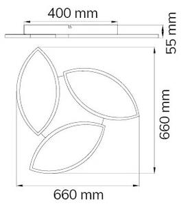 Wofi 9486.03.70.8680 - LED RGBW Zatemnitvena stropna svetilka LED/22W/230V Wi-Fi + Daljinski upravljalnik