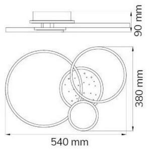 Wofi 11656 - LED Zatemnitveni lestenec KIAH LED/32,5W/230V