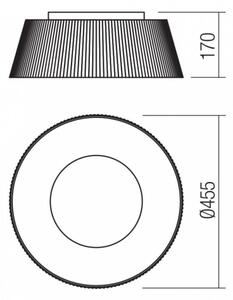 Redo 01-1934 - LED Stropna svetilka SARIS LED/36W/230V rjava