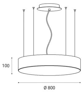 LED2 - LED Zatemnitveni lesteenc na vrvici MONO LED/100W/230V