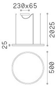 VISEČA LED-SVETILKA Oracle Slim 3150 lm 3000 K