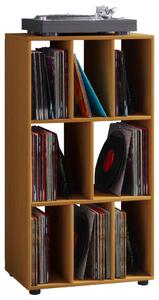 REGAL ZA GRAMOFONSKE PLOŠČE 60/115/36 cm barve bukve