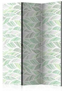 PARAVAN 135/172/3 cm zelena, bela
