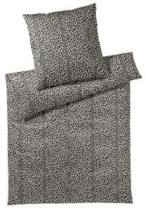 POSTELJNINA Leo Stripes 140/200 cm mako saten siva
