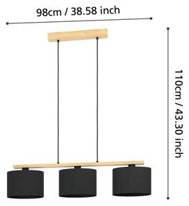 Eglo 900313 - Lestenec na vrvici CASTRALVO 3xE27/40W/230V