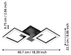 Eglo 900315 - LED Zatemnitvena stropna svetilka PARANDAY-Z LED/15,5W/230V